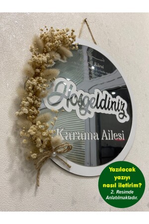 Door Ornament Personalized Named Decorative Gold Plexi Exterior Door Ornament eslazer01 - eslazerkesim