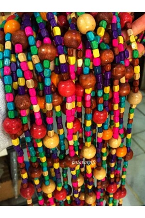 Door Wooden Beaded Door Ornament Door Curtain Door Decoration Door Fly Screen Wooden Fly Screen - 4