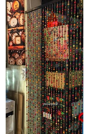 Door Wooden Beaded Door Ornament Door Curtain Door Decoration Door Fly Screen Wooden Fly Screen - 5