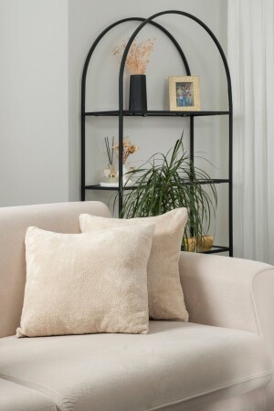 Doppelseitiger Wellsoft-Stoff, 2-teilig, 44 x 44 cm, dekorativer Geschenk-Kissenbezug aus Plüsch - Formeya