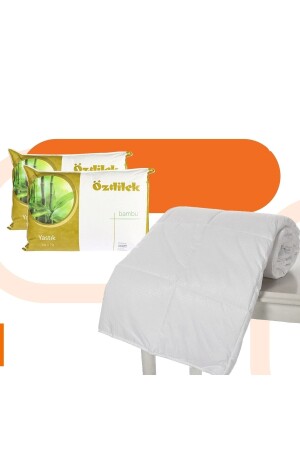 Doppelte Bambusdecke, 2 Bambuskissen TYC00431903724 - Özdilek