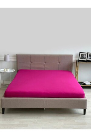 Doppeltes elastisches Bettlaken aus gekämmter Baumwolle, 200 x 200 cm (Super-King-Size-Bett) (ohne Kissenbezug) - Juellhome