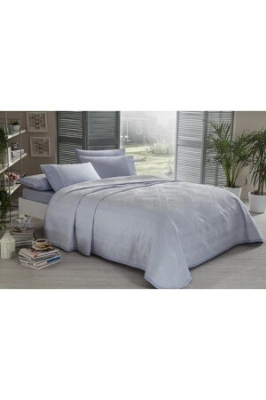 Doppeltes Jacquard-Piqué-Set Benica Blue 60172924 - Taç