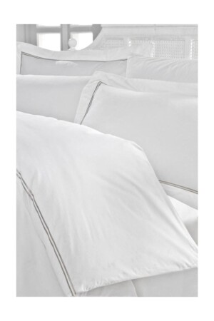 Doppeltes klassisches Satin-Bettbezug-Set – Mehves ctn705 - Cotton Box