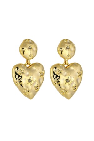 أذن القلب الذهبية ذات النمط من النجم - Dora Accessories
