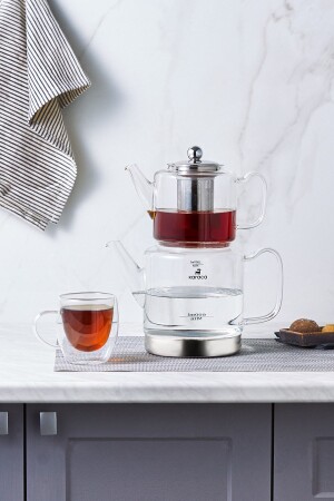 Dora Borosilicate Glass Maxi Teapot 153. 03. 08. 3329 - Karaca