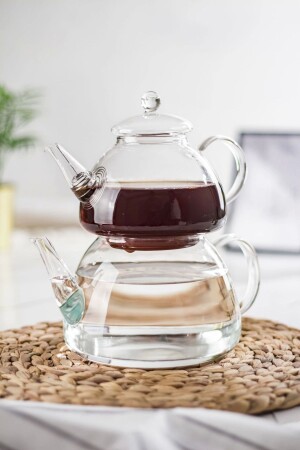 Dore Isaya Dayanıklı Borosilikat Cam Çaydanlık 750 - 1300 Ml MEV0103 - Depa