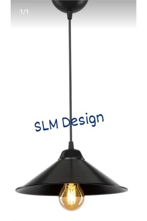 Dore Tekli Siyah Sarkıt Avize - Slm Design