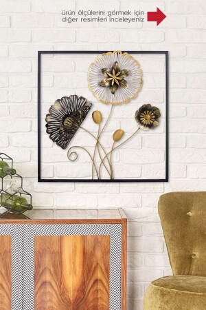 Doreart Flower Metal Wall Painting, Home Office Wall Panel CH117-1 - Doreline