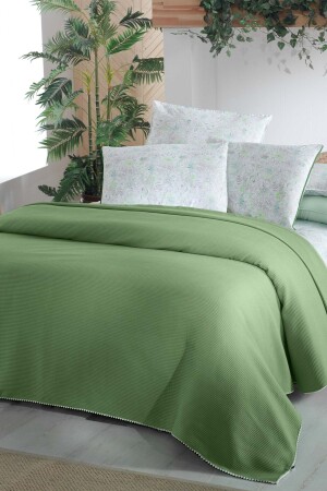 Dory Green Double 100% Cotton Pique Set SAREV. 3179682006 - Sarev