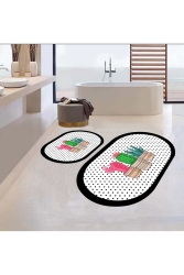 Dot Base Cactus Toilet Set of 2 3802 With Tassels Dt3802p - eco concept