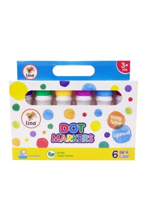 Dot Markers 6 Pack Washable Paint Ln-606 - Lino