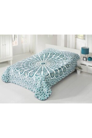 Double Blanket-mandala Turquoise TYC00377604838 - Sarar