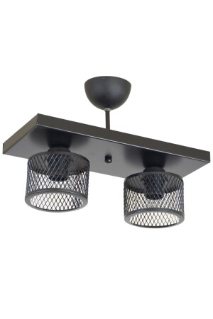 Double Cage Model Modern Plafonier Chandelier LMBDR35411 - Lambadar