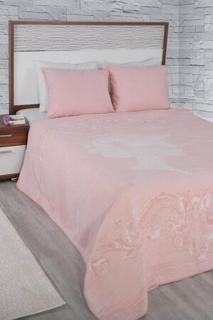 Double Cotton Blanket Belinda Pink - Dinarsu