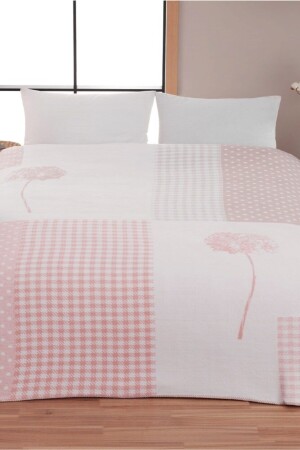 Double Cotton Blanket Rita Pink - Dinarsu