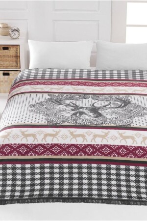 Double Cotton Blanket with Island URT-304. 21037. 001 - Dolce Bonita Home