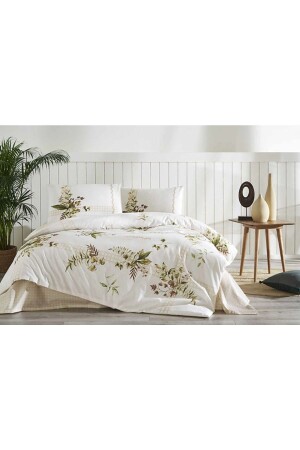 DOUBLE CREAM FOREST IVY DUVET COVER SET 8697353593208 - Özdilek