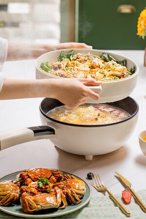 Double Deck Digital Electric Cooker 4. 5 Liters 32 cm - Robo
