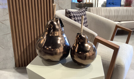 Double Decorative Pear Object - 20477 - Cadde Yıldız