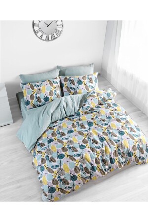 Double Double Sided Duvet Cover Set Green Leaf HMCHOMENEV-17 - HMCTEKS