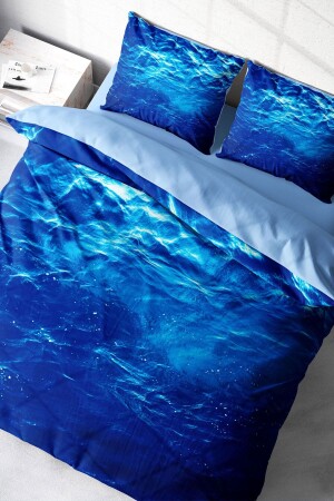 Double Duvet Cover Set Closely Woven Cotton Satin 3D Special Design Middle In Sea (without sheets) PERLASERA29494 - PerlaSera