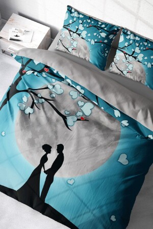 Double Duvet Cover Set Closely Woven Cotton Satin 3D Special Design Valentine's Day (without sheets) PERLASERA28510 - PerlaSera