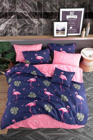 Double Duvet Cover Set Flamingo PH1001 - Pamuxu Home