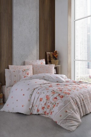 Double Duvet Cover Set - Rose Brown OST91992 - Cotton Life