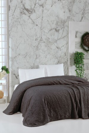 Double Embos Blanket Anthracite - Elart