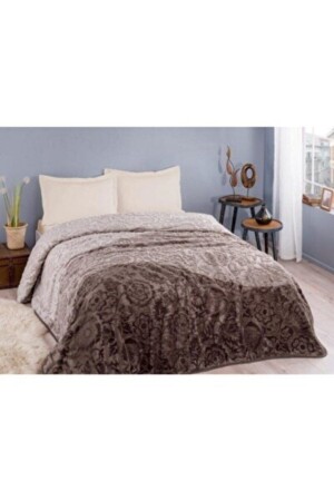 Double Embos Silver Decke Braun SILBERBRAUN - Özdilek
