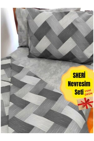 Double Gray Duvet Cover Set Zigzag Yenidesen02102714534529 CA25482023 - Sheri Home