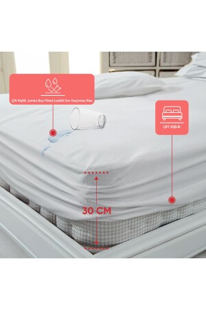 Double Jumbo Size Fitted Elastic Liquid Proof Mattresses 200x200 - Eve Tekstil