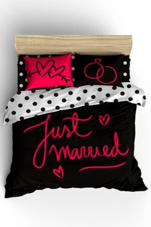 Double Just Married Duvet Cover Set HGM0009375 - Helen George