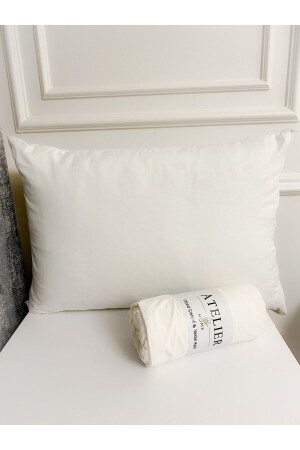 Double King Size White Ranforce Elastic Sheet, Pillow Case. - Atelier Home