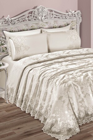 Double Lace Luxury Pique Set Sultan Ecru 3243546576971 - Tivoli