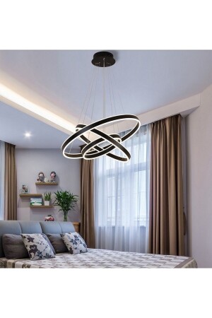 Double Light 100-80-60cm Samsung Led Circle Pendant Lamp with Bottom Top Light Led Chandelier VXL61901 - voxlamp lighting solutions