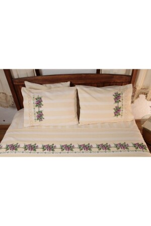 Double Lilac Canvas Duvet Cover Set EFESANCKNVR00 - Efesan