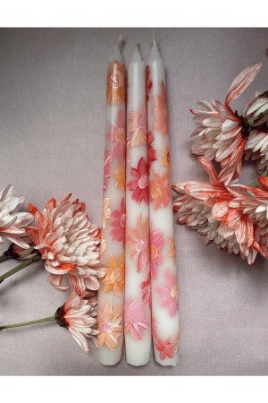 Double Multicolor Daisy Pattern Candle 100% Soyawax (VEGAN) - Soi Candle Store