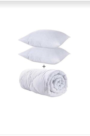Double Outer Surface Cotton Filling Bead Silicone White Quilt 155x215cm Size Anti Allergic Flores Gray - AYHOME