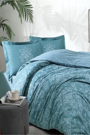 Double Ranforce Duvet Cover Set Antico Petrol TH11724414 - Özdilek