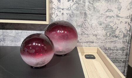 Double Red Sphere Object - 20320 - Cadde Yıldız
