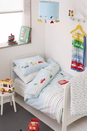 Double Sided Baby Duvet Cover Set On The Road 1009 - Mothercare