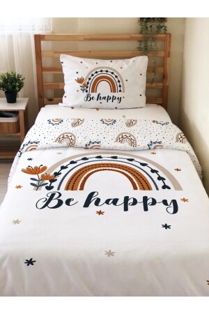 Double-Sided Bohemian Rainbow Patterned Sheetless-Printed Single Duvet Cover Set 63216 - Evmila