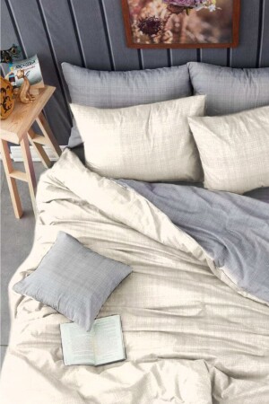 Double Sided Double Duvet Cover Set with Elastic Sheet AWCT-0190 - Always