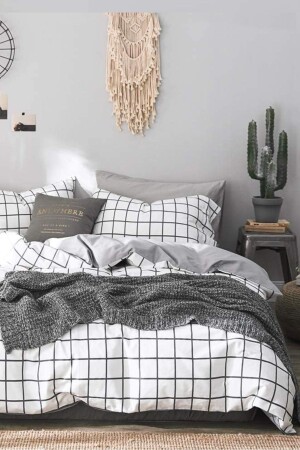 Double Sided Double Duvet Cover Set with Elastic Sheet AWCT-0350 - Always