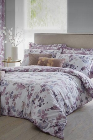 Double Sided Double Duvet Cover Set with Elastic Sheet Pattern 6490 AWCT-0313 - Always