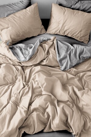 Double Sided Double Duvet Cover Set with Elastic Sheets - Always