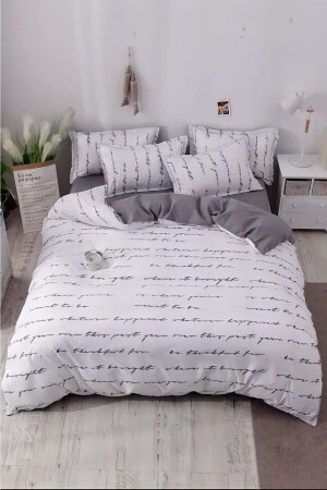 Double Sided Double Duvet Cover Set with Elastic Sheets AWCT-0267 - Always