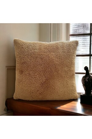 Double Sided Lamb Plush Teddy Puffy Polar Decorative Throw Pillow Cover(PUFFY-03) - Skhome